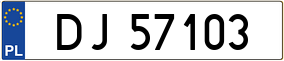 Truck License Plate